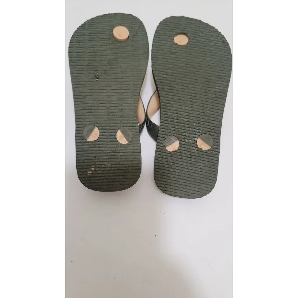 Star‎ Wars Baby Yoda Havaianas Kids Flip Flops Size 10C Green/Beige